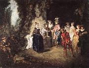 WATTEAU, Antoine The French Comedy china oil painting reproduction